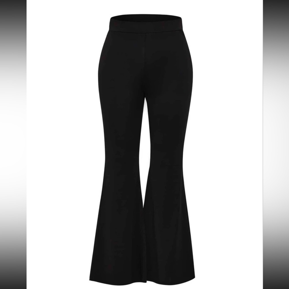 Black pants with flare bottom